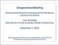 Tackling Poverty Waldfogel